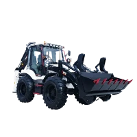 Backhoe Loader with Four-wheel Steering