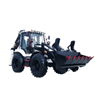 Backhoe Loader with Four-wheel Steering